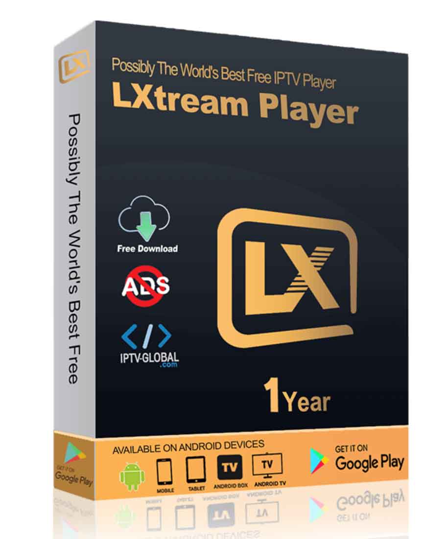 Visuel Lxtream Player Abonnement 12 Mois – 3 APPAREILS AU MÊME TEMPS!